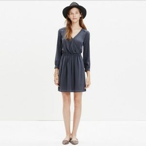 Madewell Silk Faux Wrap Dress